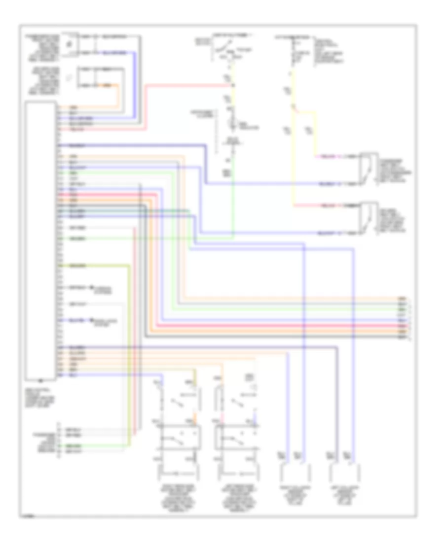 Supplemental Restraint Wiring Diagram 1 of 2 for Volvo S70 AWD 2000