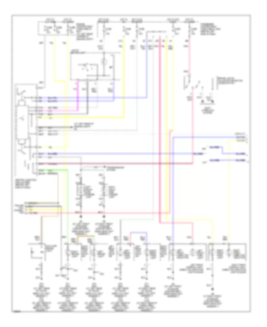 Exterior Lamps Wiring Diagram (1 of 2) for Volvo S40 LSE 2004