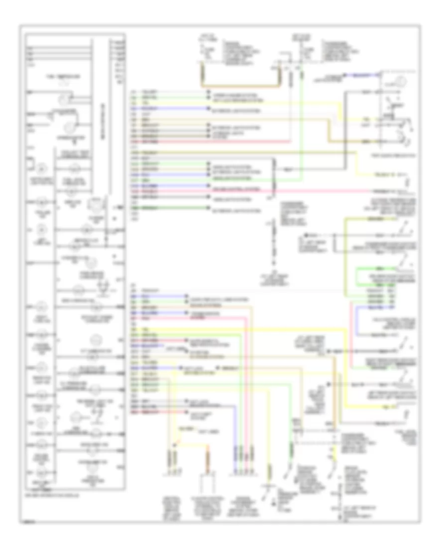 Instrument Cluster Wiring Diagram for Volvo S40 LSE 2004