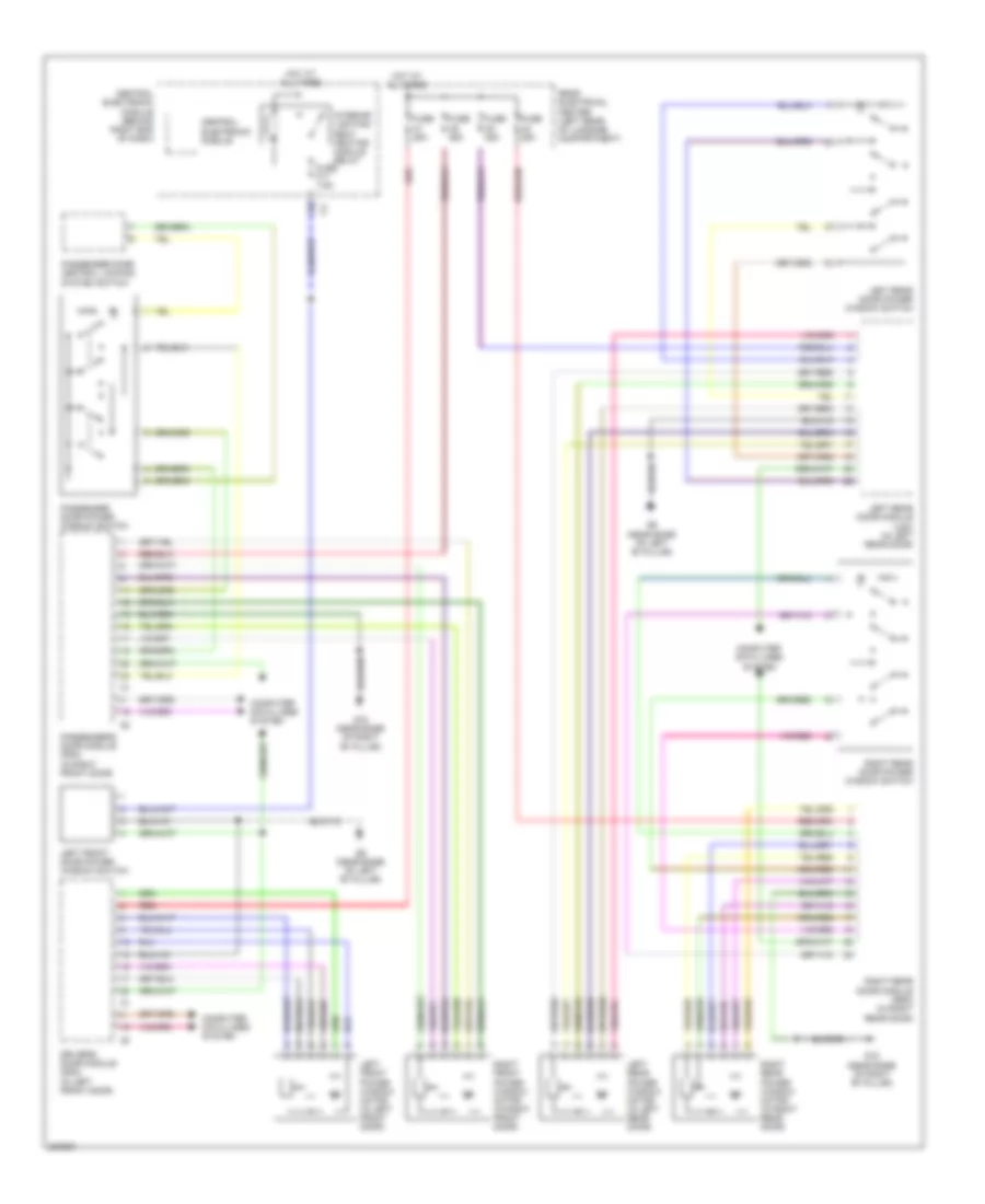 Power Windows Wiring Diagram for Volvo S80 V8 2009