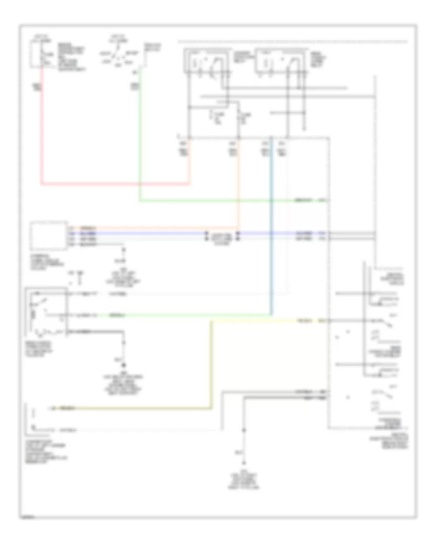 Электросхема заднего стеклоочистителя дворника и омывателя для Volvo V50 2009