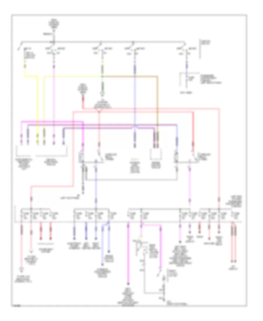 Power Distribution Wiring Diagram (3 of 3) for Volvo S60 2004