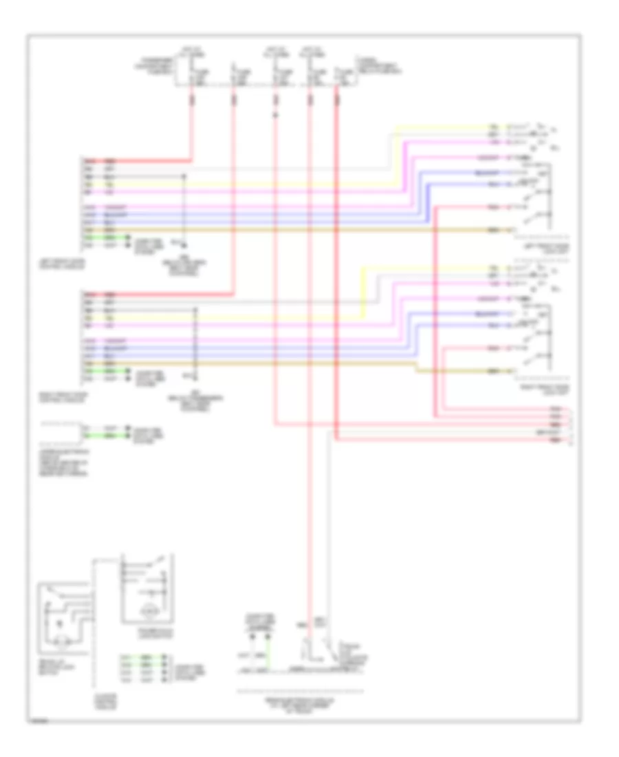 Power Door Locks Wiring Diagram 1 of 2 for Volvo S60 2004