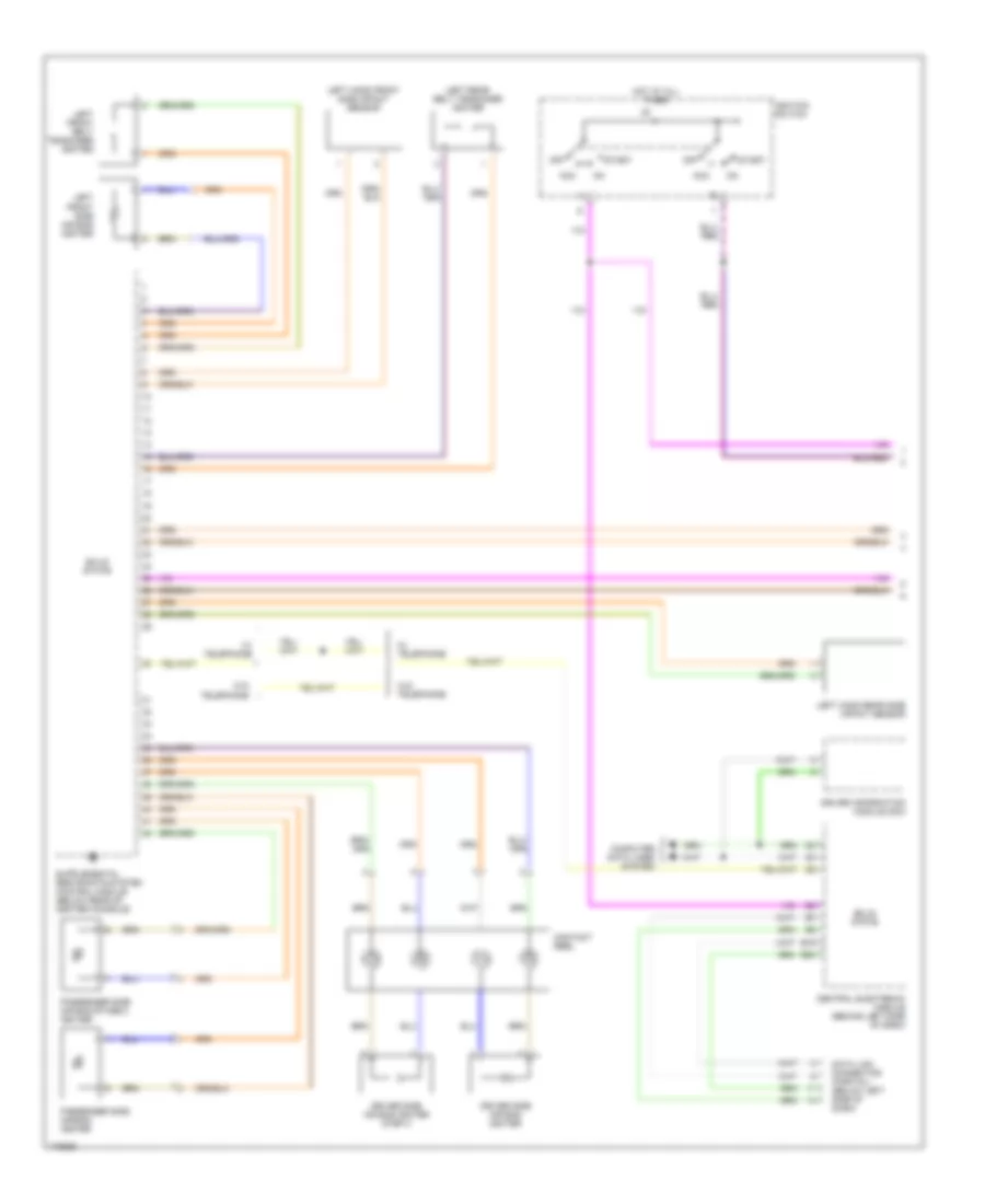 Supplemental Restraints Wiring Diagram 1 of 2 for Volvo S60 2004