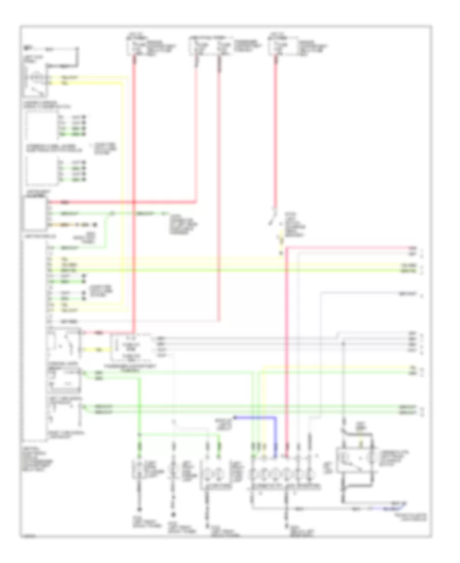 Exterior Lamps Wiring Diagram 1 of 2 for Volvo S80 2000