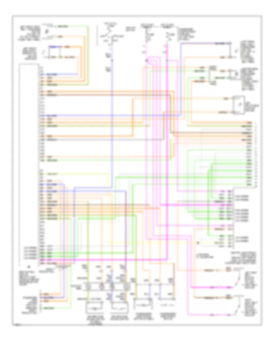 Supplemental Restraint Wiring Diagram 1 of 2 for Volvo S80 2000