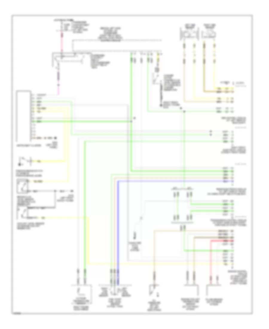 Instrument Cluster Wiring Diagram for Volvo S80 T-6 2000