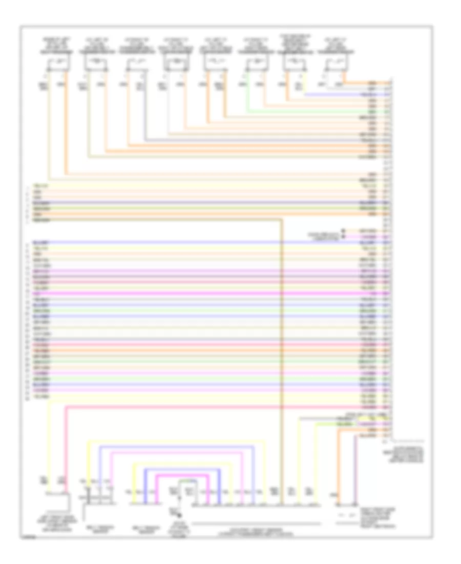 Supplemental Restraints Wiring Diagram (3 of 3) for Volvo XC70 2009