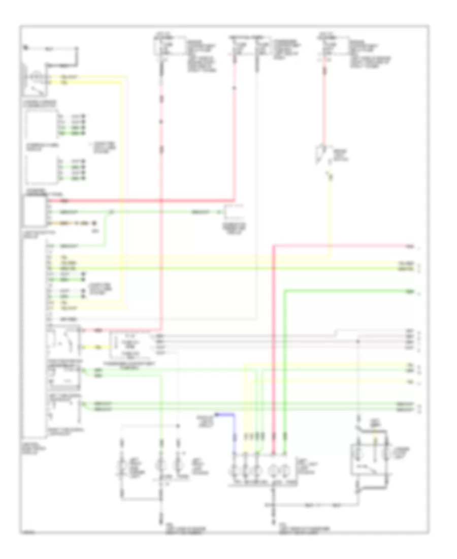 Exterior Lamps Wiring Diagram (1 of 2) for Volvo S80 2004