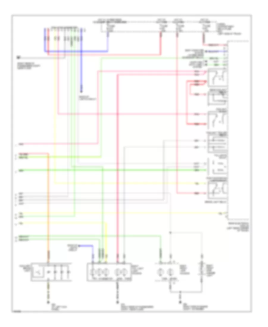 Exterior Lamps Wiring Diagram 2 of 2 for Volvo S80 2004