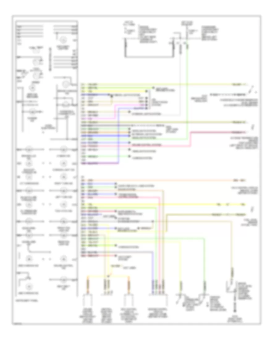 Instrument Cluster Wiring Diagram for Volvo V40 2000