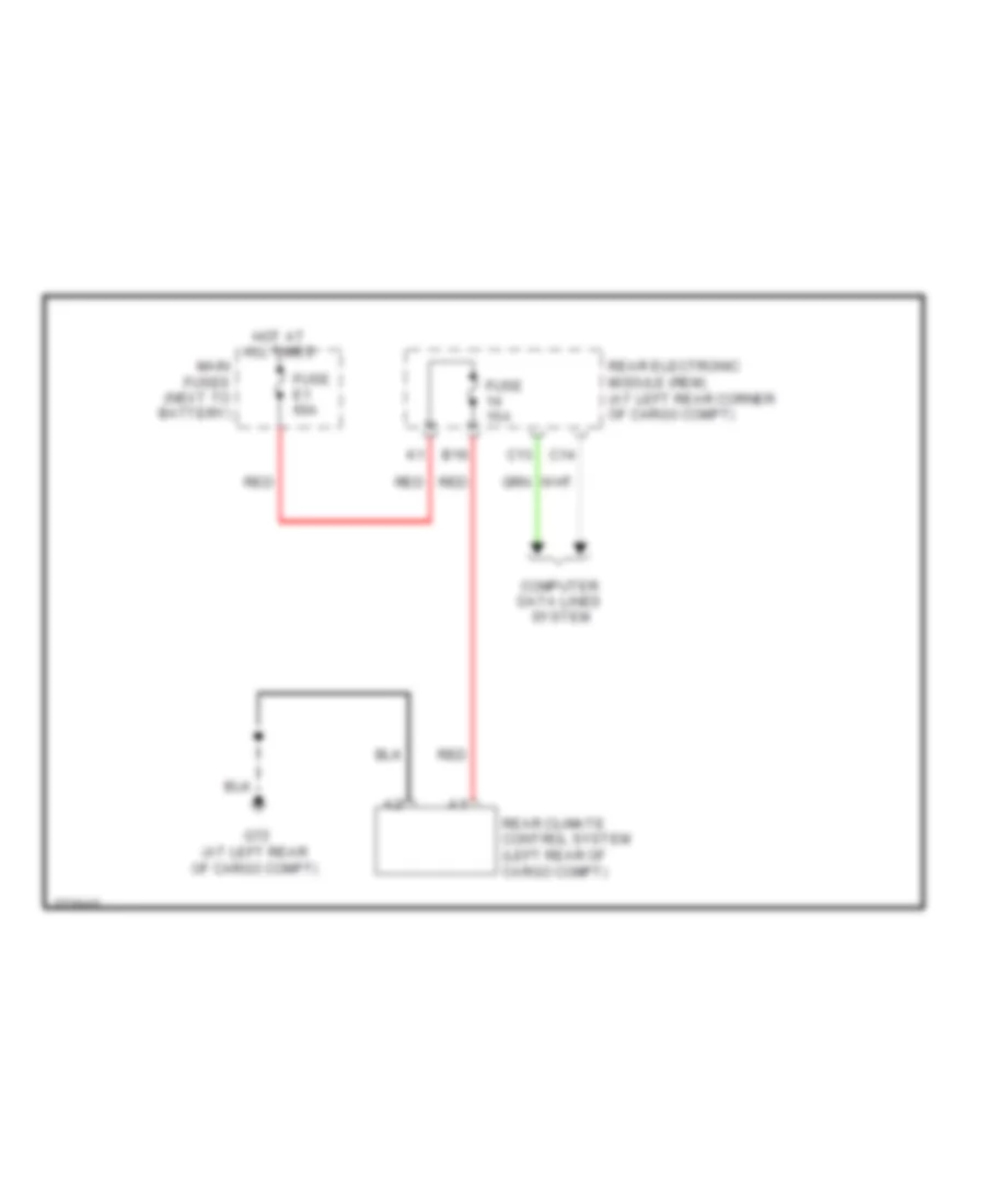 Rear A C Wiring Diagram for Volvo XC90 R Design 2009