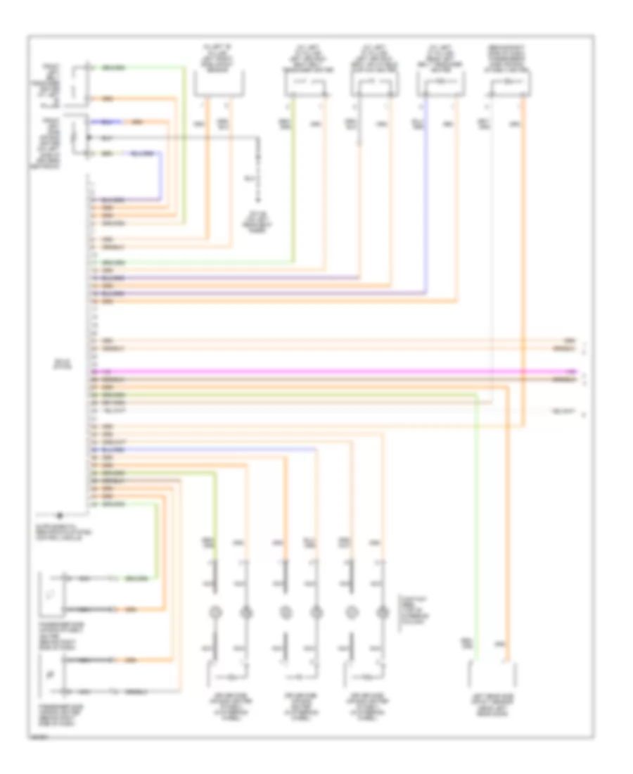 Supplemental Restraints Wiring Diagram 1 of 3 for Volvo XC90 R Design 2009