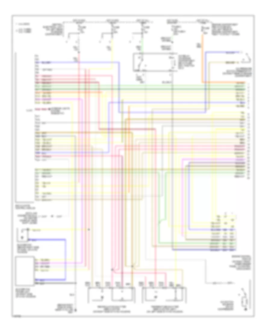 Automatic A C Wiring Diagram 1 of 2 for Volvo V70 R 2000