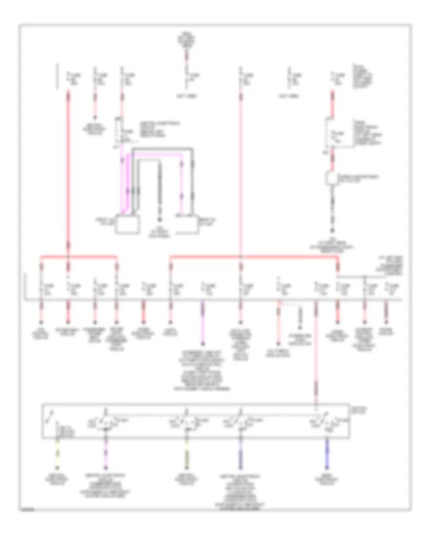 Power Distribution Wiring Diagram 2 of 2 for Volvo XC90 V8 R Design 2009