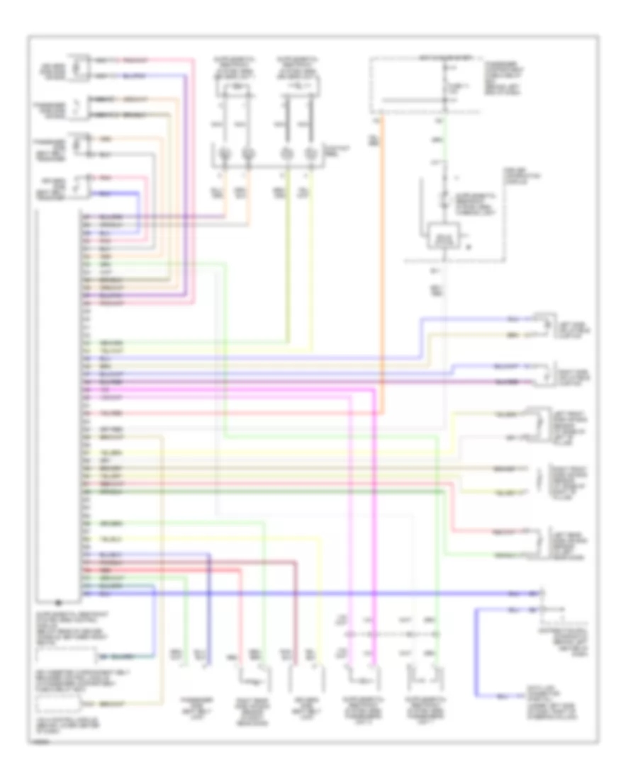 Supplemental Restraints Wiring Diagram for Volvo V40 LSE 2004