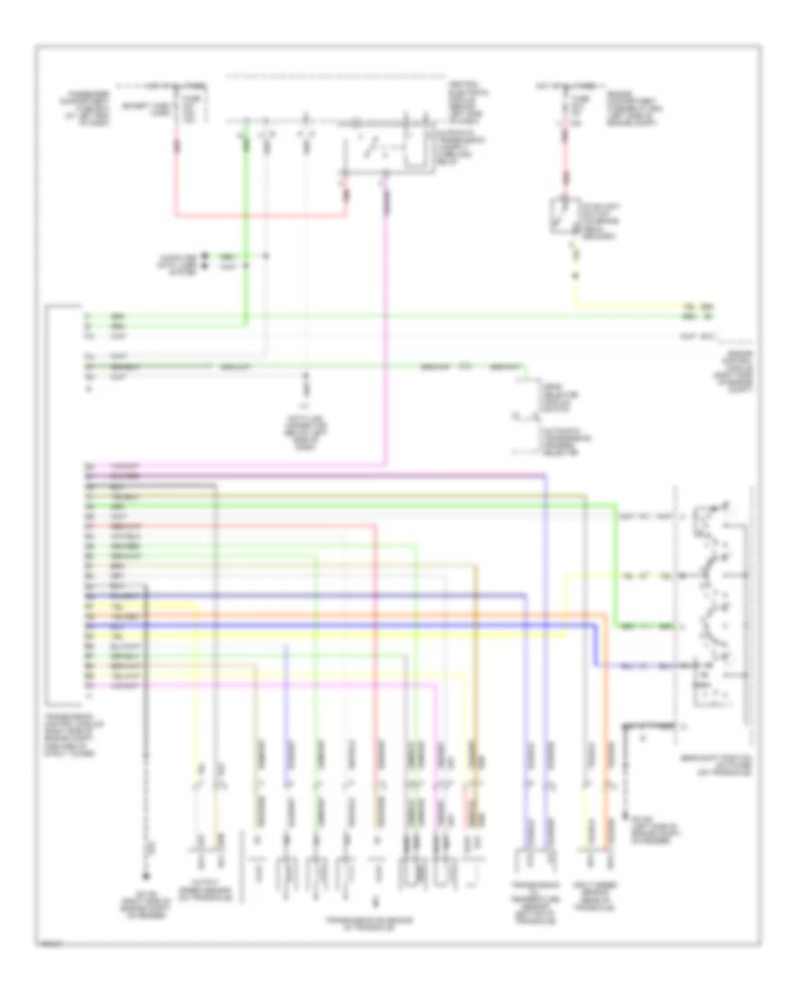 Transmission Wiring Diagram, AW55-50 for Volvo V70 2004