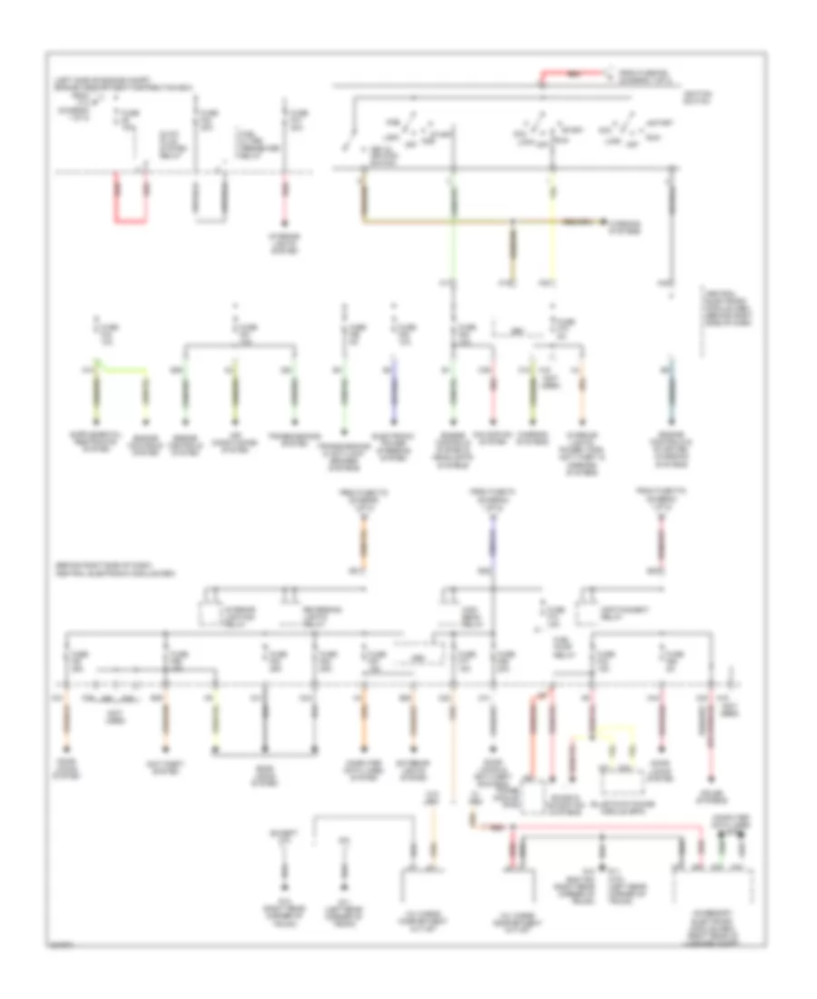 Power Distribution Wiring Diagram (2 of 2) for Volvo C30 R-Design 2010