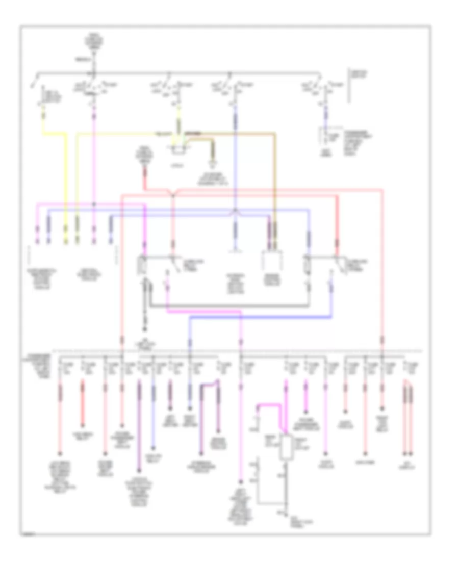 Power Distribution Wiring Diagram (3 of 3) for Volvo V70 T-5 2004