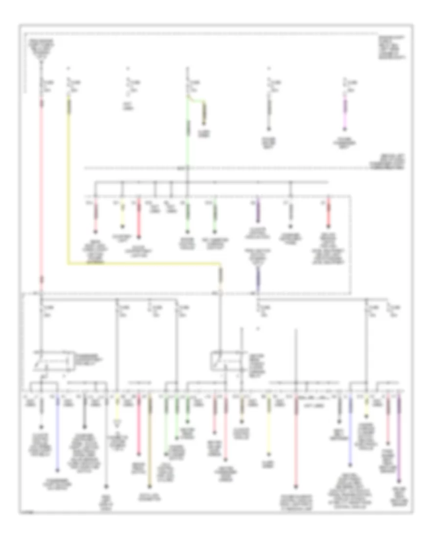 Power Distribution Wiring Diagram (2 of 3) for Volvo S40 2001