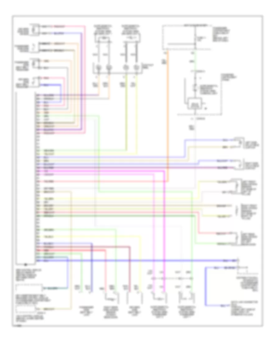 Supplemental Restraint Wiring Diagram for Volvo S40 2001