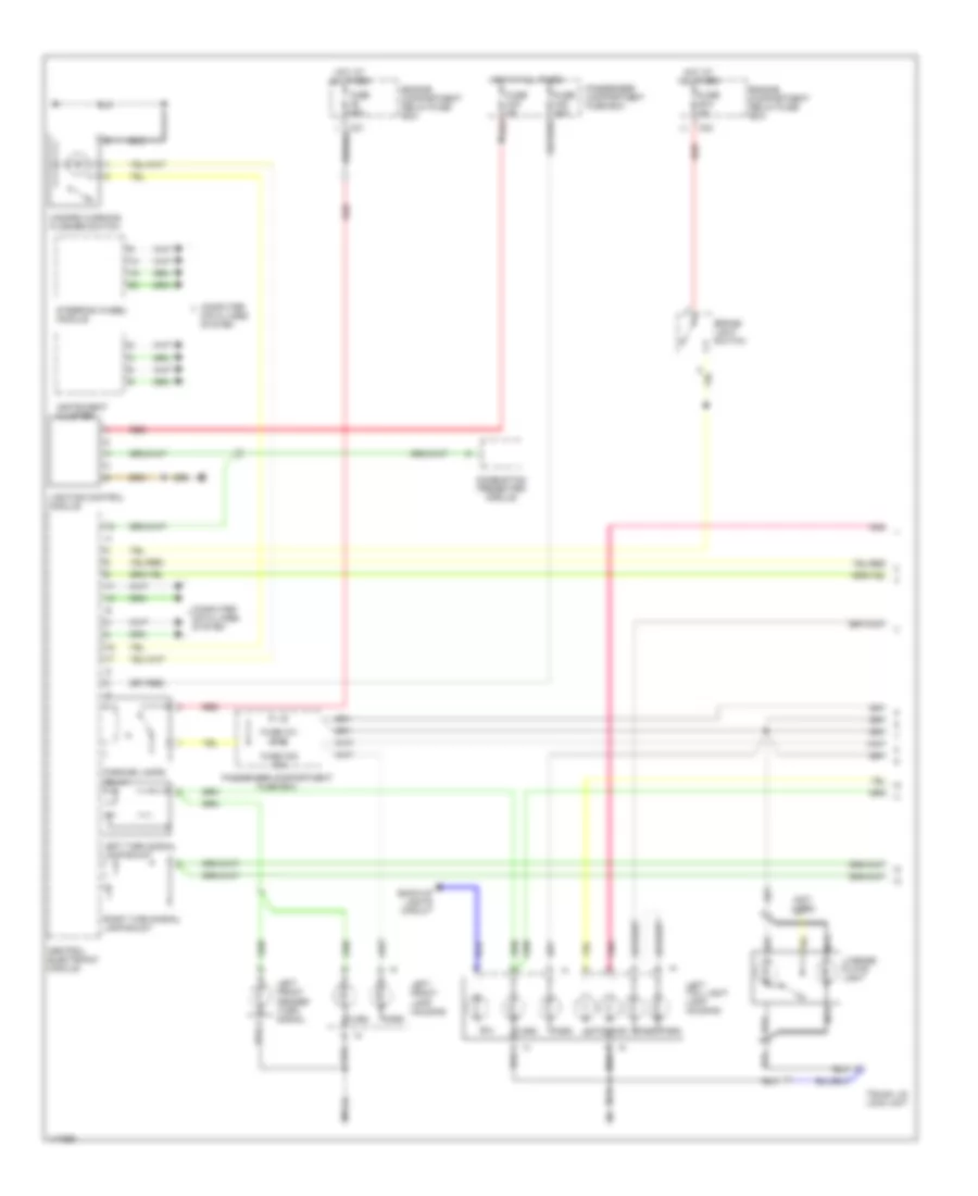 Exterior Lamps Wiring Diagram (1 of 2) for Volvo S60 2001