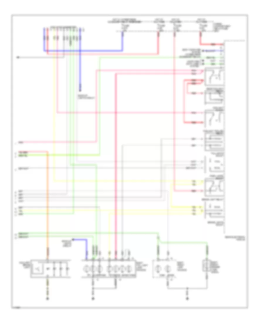 Exterior Lamps Wiring Diagram (2 of 2) for Volvo S60 2001