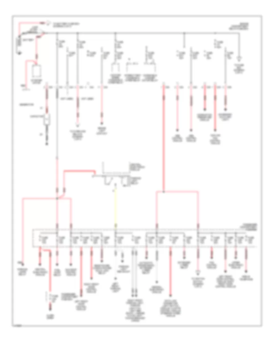 Power Distribution Wiring Diagram 1 of 3 for Volvo S60 2001