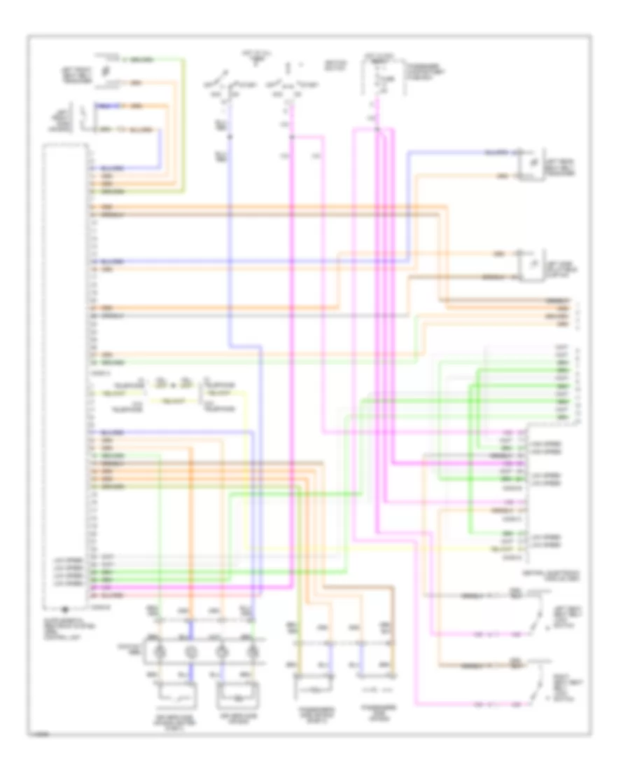Supplemental Restraint Wiring Diagram 1 of 2 for Volvo S60 T 5 2001