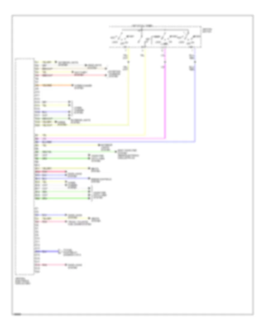 Central Electronic Module Wiring Diagram 1 of 2 for Volvo XC90 2004