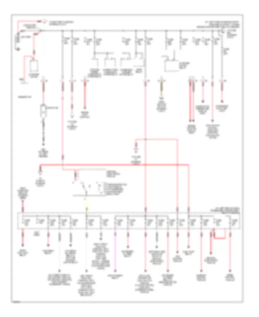 Power Distribution Wiring Diagram 1 of 3 for Volvo XC90 2004