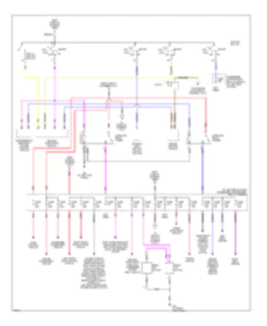Power Distribution Wiring Diagram (3 of 3) for Volvo XC90 2004