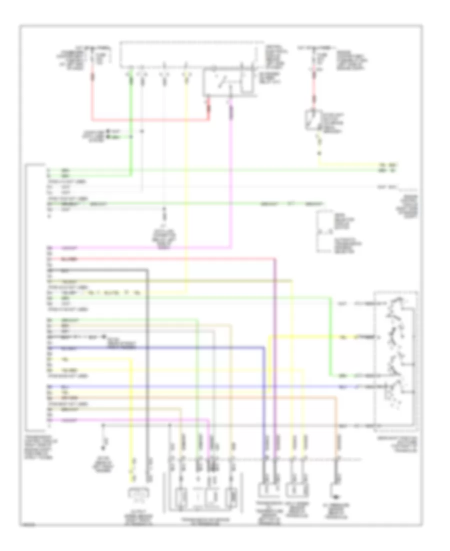 Transmission Wiring Diagram 4T65EV for Volvo XC90 2004
