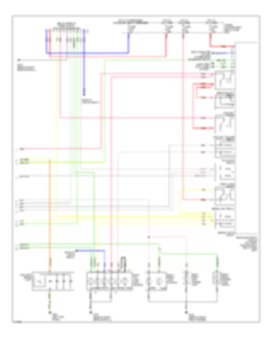 Exterior Lamps Wiring Diagram 2 of 2 for Volvo S80 2001