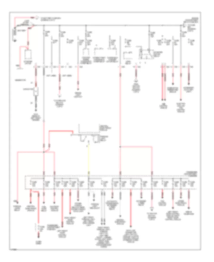 Power Distribution Wiring Diagram 1 of 3 for Volvo S80 2001
