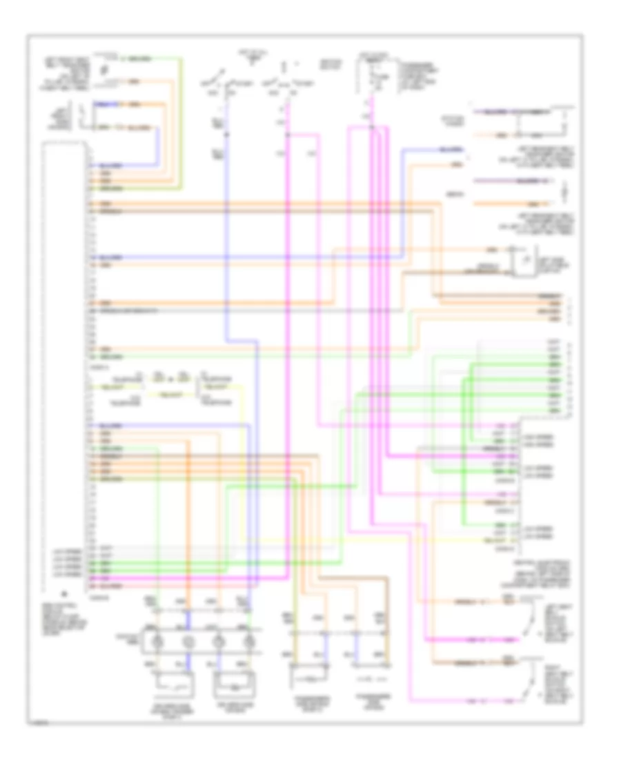 Supplemental Restraint Wiring Diagram 1 of 2 for Volvo S80 2001