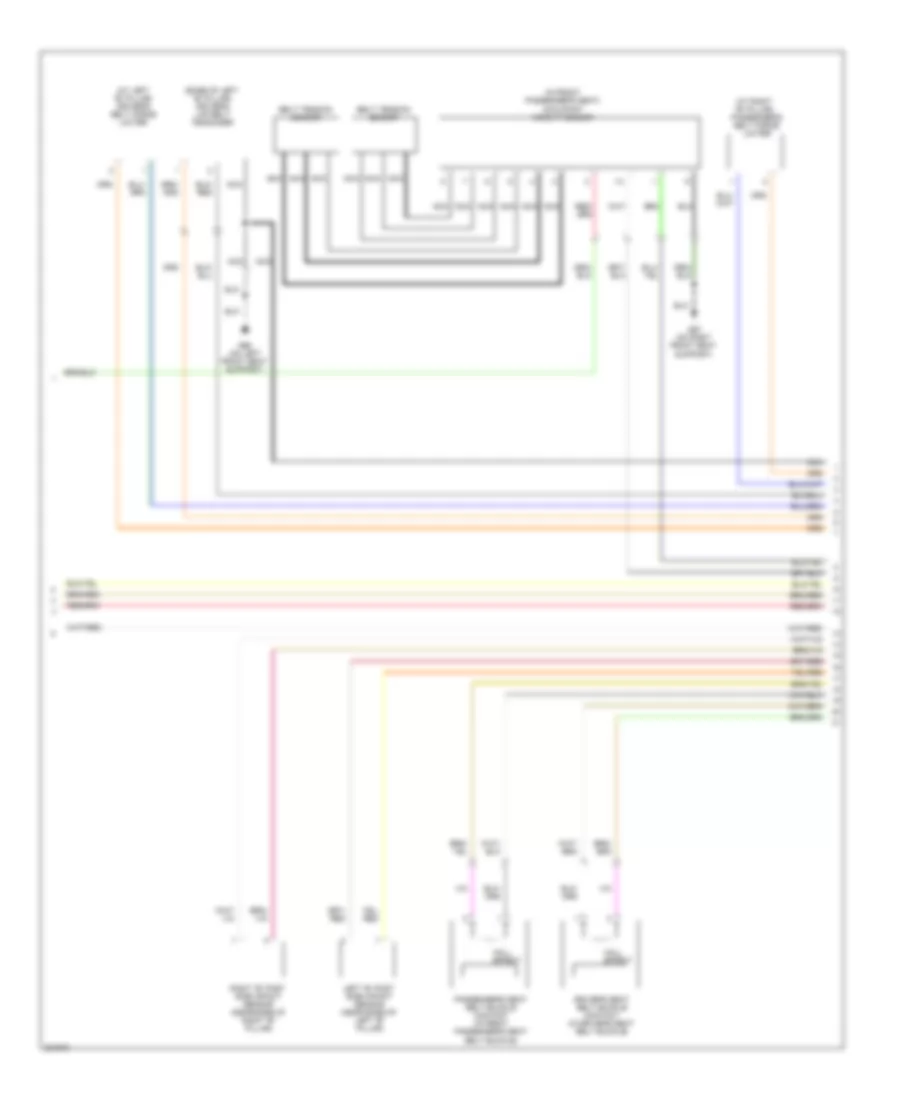 Supplemental Restraints Wiring Diagram 2 of 3 for Volvo S40 T 5 2010