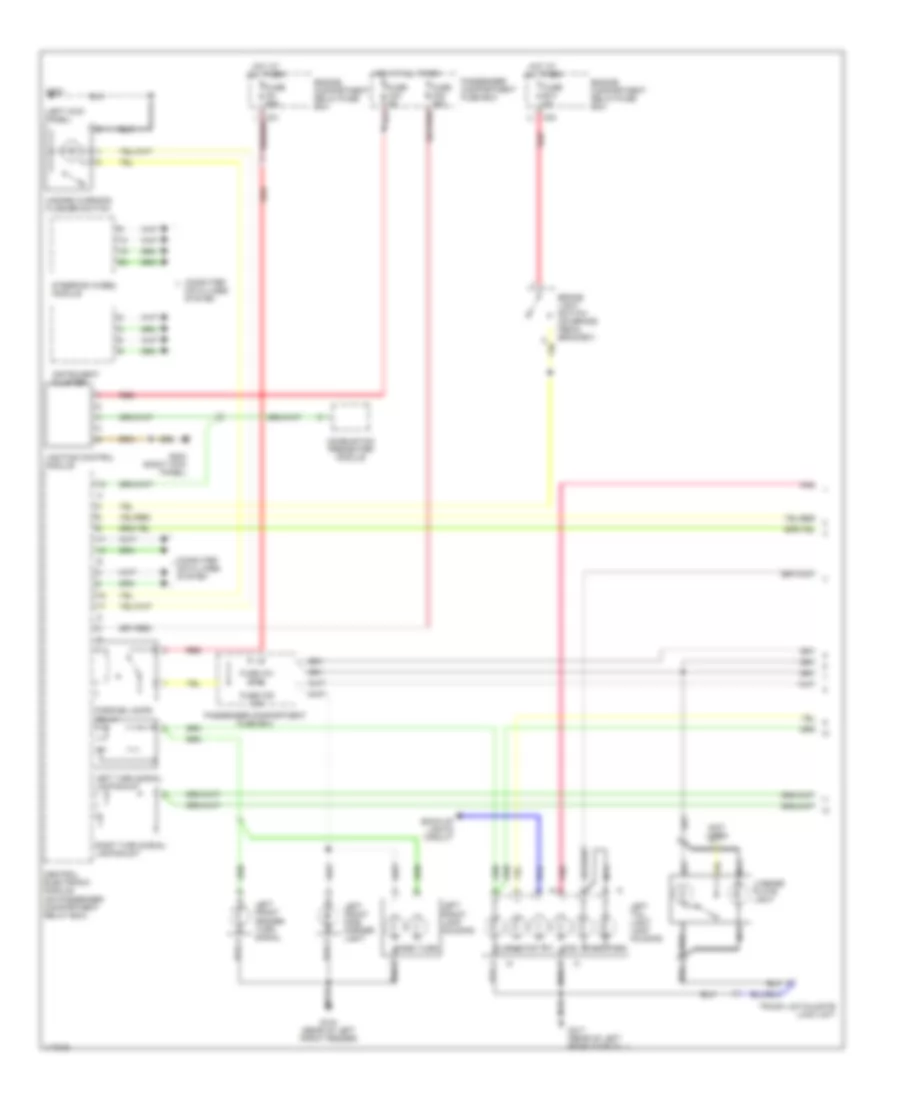 Exterior Lamps Wiring Diagram 1 of 2 for Volvo S80 T 6 2001