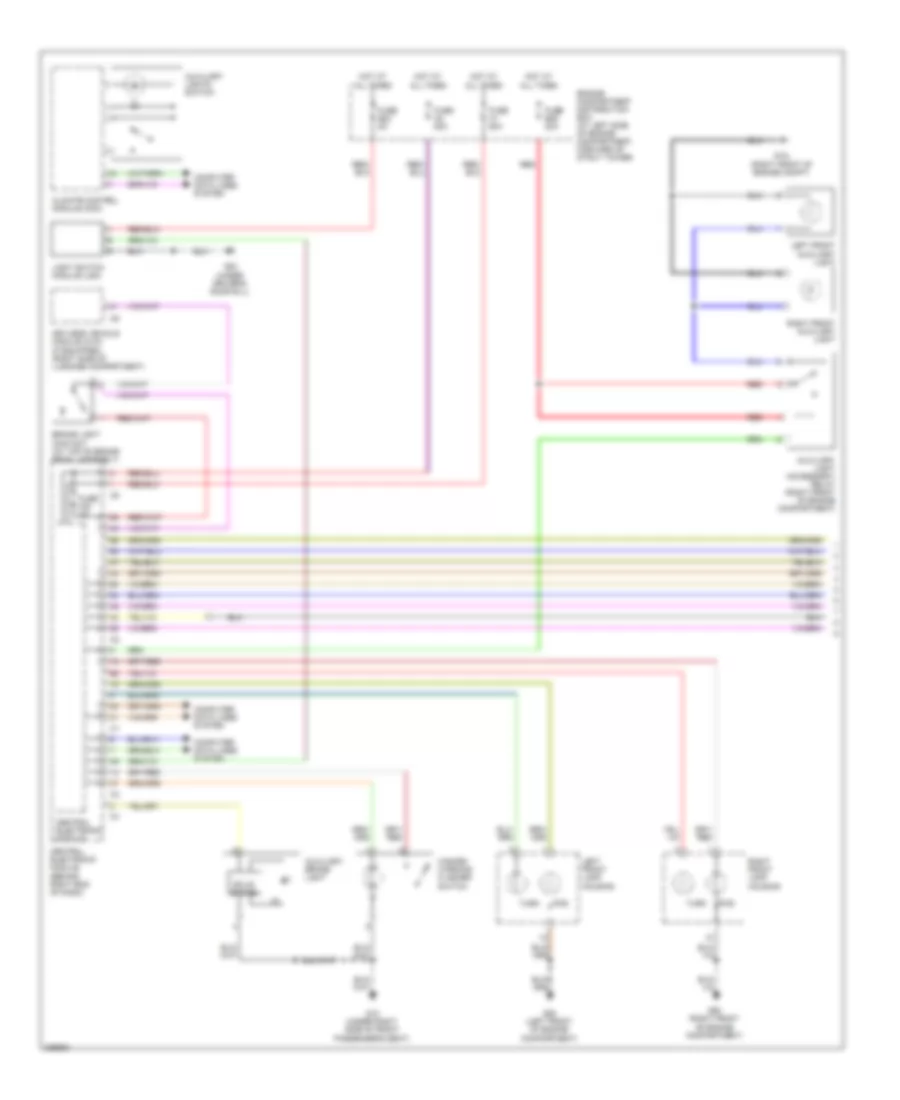 Exterior Lamps Wiring Diagram (1 of 2) for Volvo S80 2010
