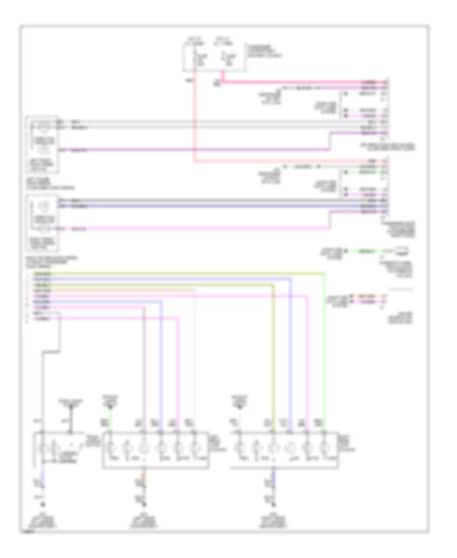 Exterior Lamps Wiring Diagram 2 of 2 for Volvo S80 2010