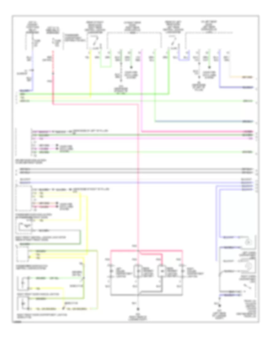 Courtesy Lamps Wiring Diagram (2 of 3) for Volvo S80 2010