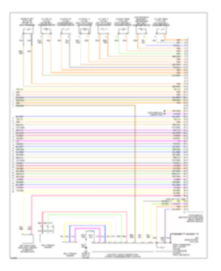 Supplemental Restraints Wiring Diagram (3 of 3) for Volvo S80 2010