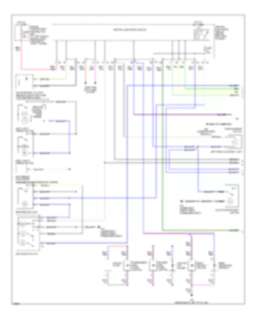 Courtesy Lamps Wiring Diagram 1 of 3 for Volvo S80 T 6 2010