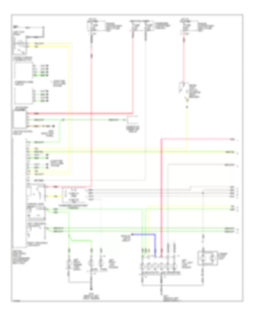Exterior Lamps Wiring Diagram (1 of 2) for Volvo V70 2001