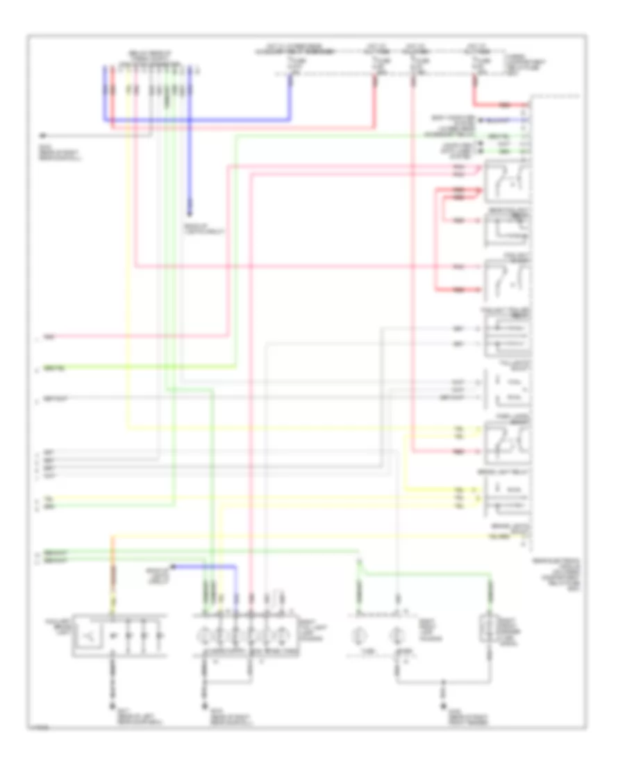 Exterior Lamps Wiring Diagram (2 of 2) for Volvo V70 2001