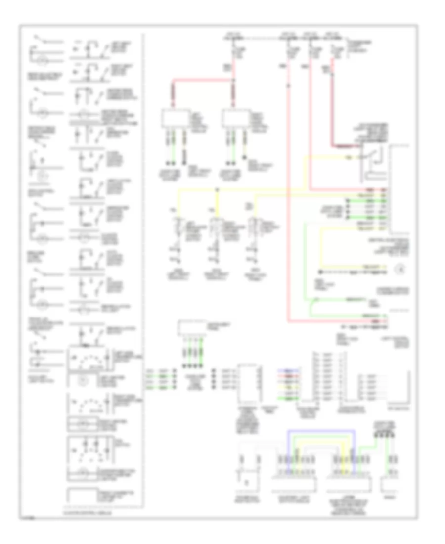 Instrument Illumination Wiring Diagram for Volvo V70 2001