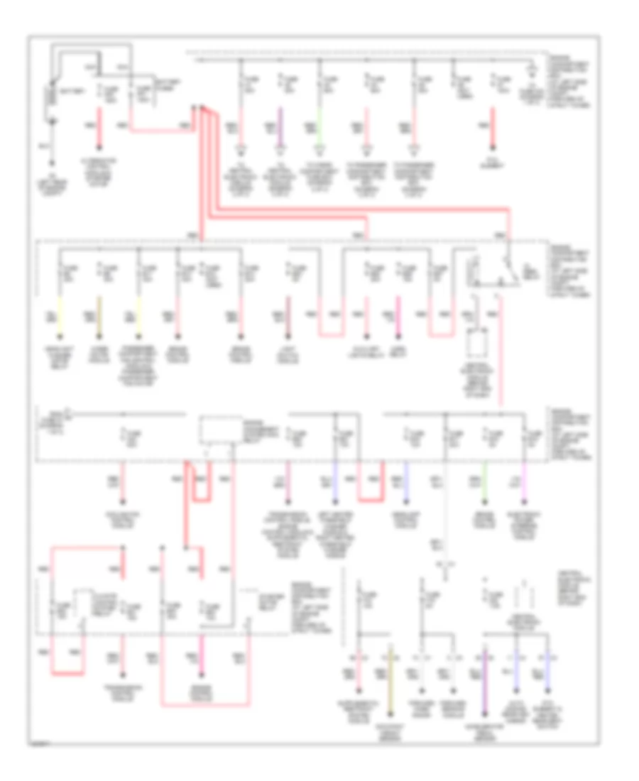Power Distribution Wiring Diagram 1 of 3 for Volvo S80 V8 2010