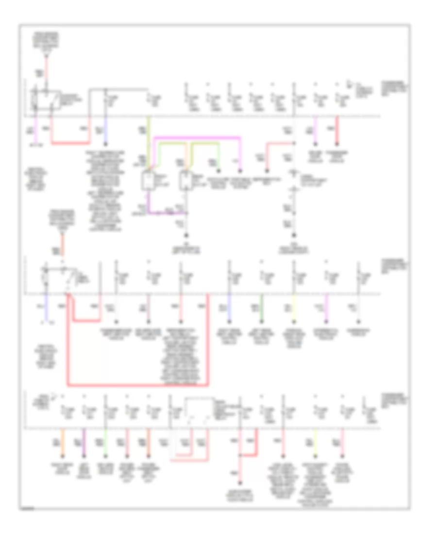 Power Distribution Wiring Diagram (3 of 3) for Volvo S80 V8 2010