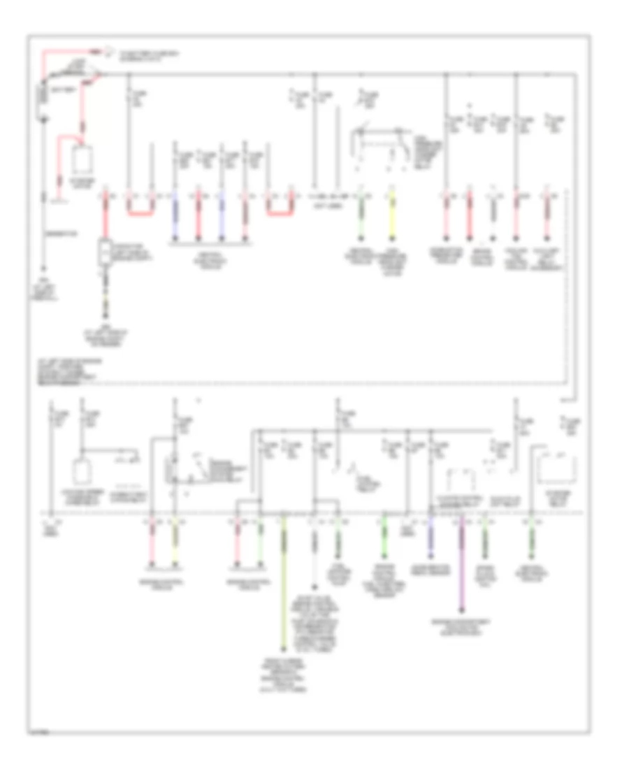 Power Distribution Wiring Diagram 1 of 2 for Volvo S60 2005