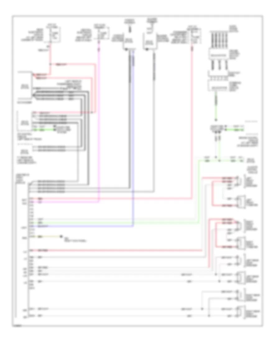 Radio Wiring Diagram, without Amplifier for Volvo S60 2005